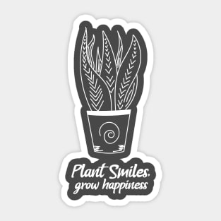 Plant smiles, grow happiness gardening Sticker